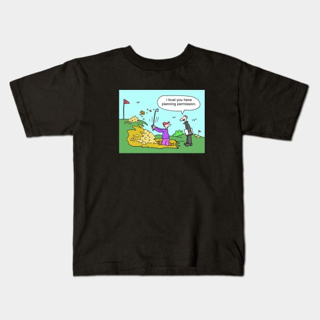 golf021 Kids T-Shirt by Cheeky Greetings